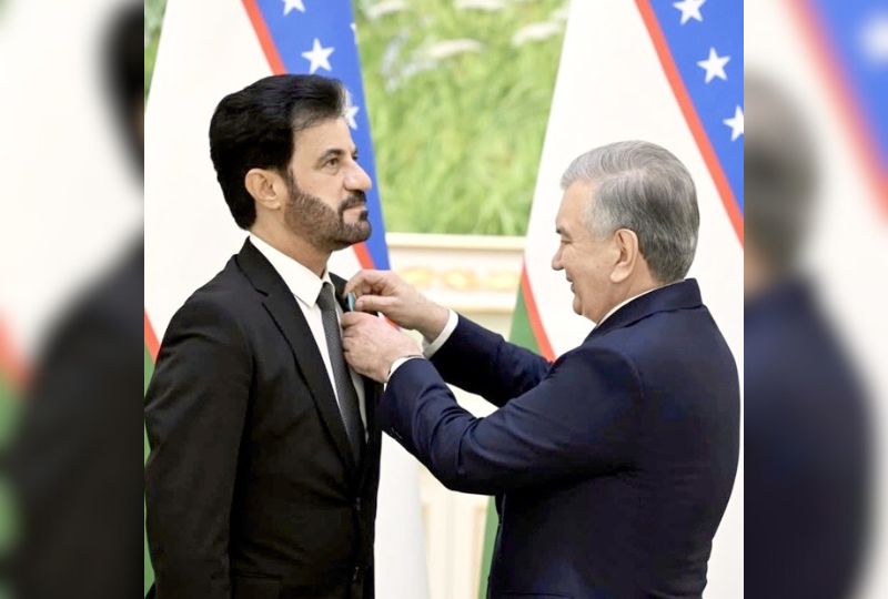 Uzbekistan honours FIA chief